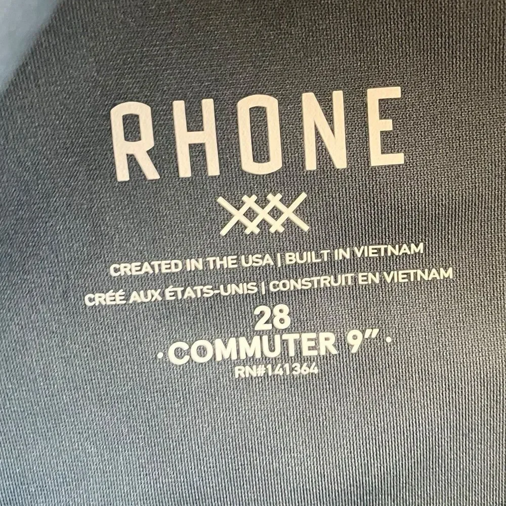 Rhone Shorts Mens 28 Shadow‎ Blue 9